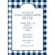 Navy Gingham Invitations Image 3 of 5
